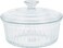 Delcasa DC3310 Round Glass Baking Casserole With Lid, 2400ml Capacity, Clear