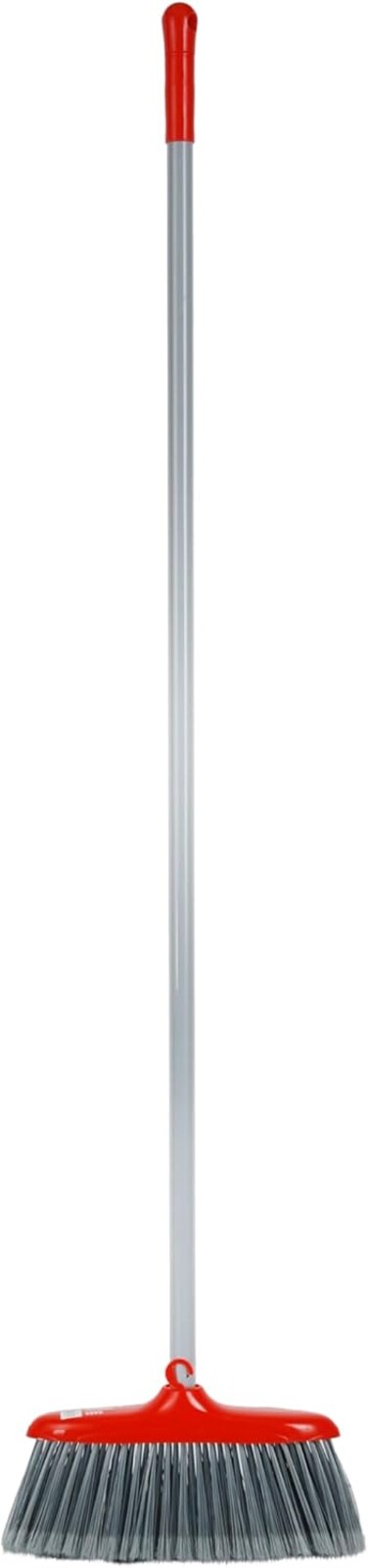 مكنسة أرضية ديلكاسا DC3369 بعصا معدنية، أحمر/أسود