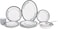 Delcasa DC3393 Melamine Dinner Set 22-Piece Set