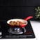 Delcasa DC3408 Non Stick Frypan, 18cm Size, Off White/Red