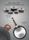 Delcasa Chef Master 10 Piece Non Stick Cookware Set With 5 Layer Granite Coating Pots And Pan Set (Black)