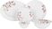 Delcasa 33 PCs Opalware Dinner Set, DC2212 Lightweight Chip Resistant Microwave Safe Plates, Dishes, Bowls, Spoons, Service For 6