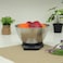 Olsenmark Kitchen Scale- OMKS2324  Auto Zero, Auto Off and Tare Function  Capacity: 5 KG; Power: 2XAAA Batteries; Low Power Consumption; Low Battery Indicator  Units: grams, lb, oz, and ml