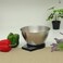 Olsenmark Kitchen Scale- OMKS2324  Auto Zero, Auto Off and Tare Function  Capacity: 5 KG; Power: 2XAAA Batteries; Low Power Consumption; Low Battery Indicator  Units: grams, lb, oz, and ml