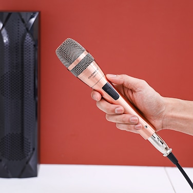 Microphone with Metal Capsule Body, OMMP1271 - Handheld Mic for Karaoke Singing, Speech, Wedding, Stage and Outdoor Activity
