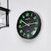 Olsenmark Round Wall Clock- OMWC1776/ Circle Shaped, Wall-Mounted, 1 AA Battery Operated and Durable/ ABS Case and Glass Lens, Minimal Design, Silent Operation, Step Movement/ Ideal for Home