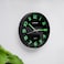 Olsenmark Round Wall Clock- OMWC1776/ Circle Shaped, Wall-Mounted, 1 AA Battery Operated and Durable/ ABS Case and Glass Lens, Minimal Design, Silent Operation, Step Movement/ Ideal for Home