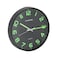 Olsenmark Round Wall Clock- OMWC1776/ Circle Shaped, Wall-Mounted, 1 AA Battery Operated and Durable/ ABS Case and Glass Lens, Minimal Design, Silent Operation, Step Movement/ Ideal for Home