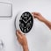 Olsenmark Round Wall Clock- OMWC1777/ Circle Shaped, Wall-Mounted, 2 AA Battery Operated and Durable/ ABS Case and Glass Lens, Minimal Design, Silent Operation, Step Movement/ Ideal for Home