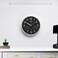 Olsenmark Round Wall Clock- OMWC1777/ Circle Shaped, Wall-Mounted, 2 AA Battery Operated and Durable/ ABS Case and Glass Lens, Minimal Design, Silent Operation, Step Movement/ Ideal for Home