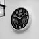 Olsenmark Round Wall Clock- OMWC1777/ Circle Shaped, Wall-Mounted, 2 AA Battery Operated and Durable/ ABS Case and Glass Lens, Minimal Design, Silent Operation, Step Movement/ Ideal for Home