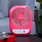Olsenmark Rechargeable Fan, 6 Inch - 2x3.7V 1.5Ah Battery - Portable, Lightweight - USB Rechargeable - Power &amp; Charging Indicator Light - 3 Speed Option - 6 Pcs LED Light