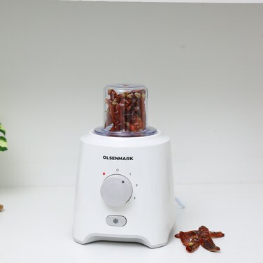 3-in-1 Blender, 550W Power, OMSB2402J, Multifunctional Blender-Stainless Steel Blades, Adjustable Speed Control with Pulse, 1.6L Capacity Jar, Safety Lock Protection