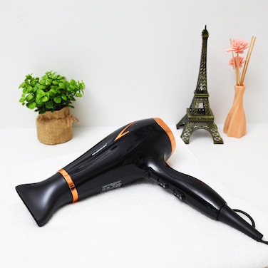 Olsenmark Professional Hair Dryer, 2100W - Cool Shot Function - Portable - Salon Style Frizz Free Hair - 2 Speed And 3 Temperature Settings - Hanging Loop, 2 Years Warranty