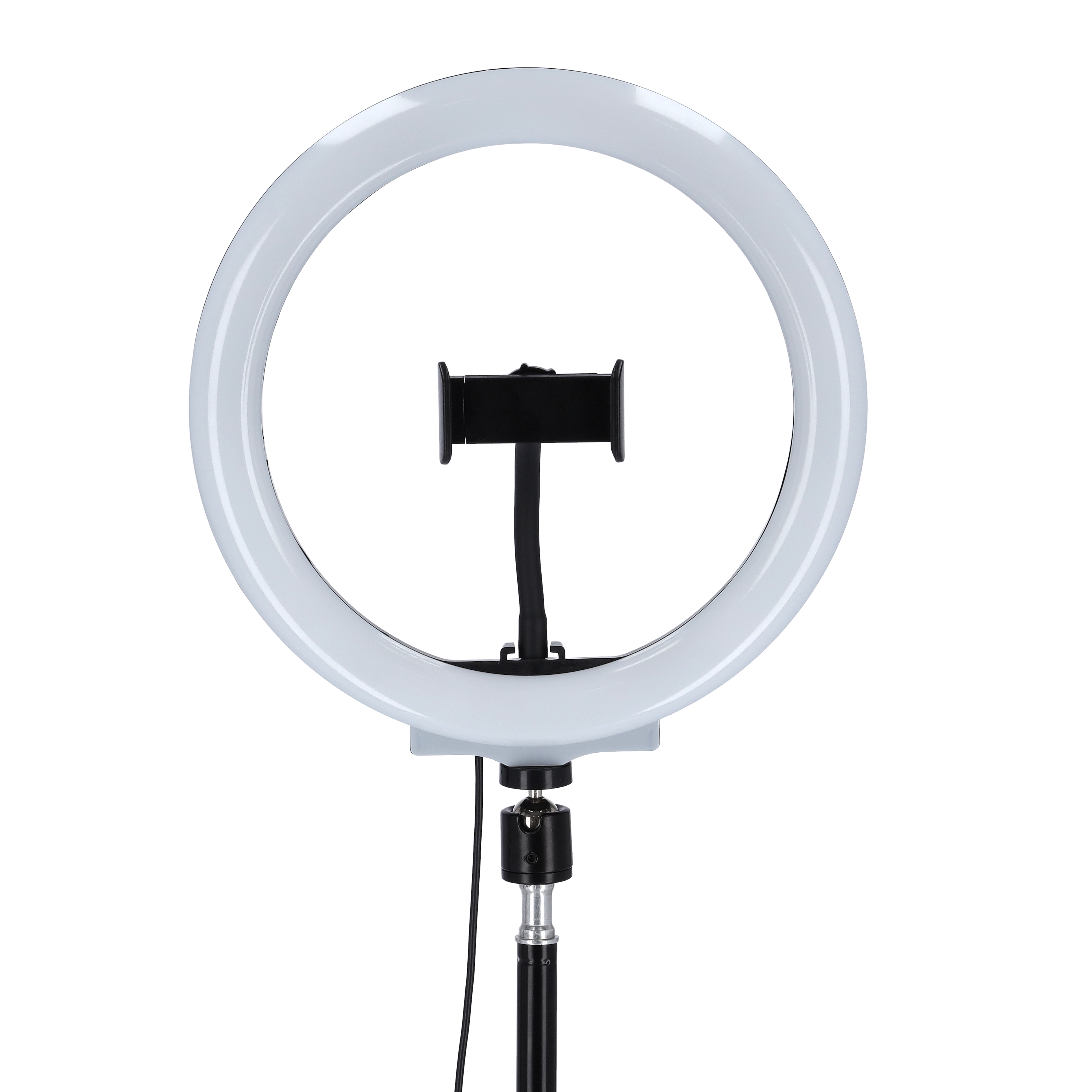 Olsenmark 10&quot; Selfie Ring Light with Tripod Stand- 12 LEDs, Phone Holder, LETSCOM Dimmable Led Beauty Camera Ringlight for Makeup/Photography/YouTube Videos/Vlog/TIK Tok/Live, &amp; More