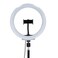 Olsenmark 10" Selfie Ring Light with Tripod Stand- 12 LEDs, Phone Holder, LETSCOM Dimmable Led Beauty Camera Ringlight for Makeup/Photography/YouTube Videos/Vlog/TIK Tok/Live, &amp; More