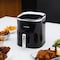 Olsenmark Digital Air Fryer- OMAF2430/ 3.5 L Capacity with Pot and Tray/ 80% Less Fat, Oil Free Cooking/ Auto Shut-Off Function and Ready Alert, for Making Fries, Steak, Chicken, Meat, Bread