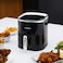 Olsenmark Digital Air Fryer- OMAF2430/ 3.5 L Capacity with Pot and Tray/ 80% Less Fat, Oil Free Cooking/ Auto Shut-Off Function and Ready Alert, for Making Fries, Steak, Chicken, Meat, Bread