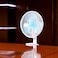 Olsenmark 8&quot; Wall and Table Clip Fan- OMF1798H  3-IN-1 Use, With 3 Leaf Blades For Strong Wind And 2-Speed Levels  High Performance Motor For High Speed Wind, 360-Degree Rotation  Ideal For