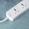 Olsenmark 3 Way Power Socket- OMES1807D/ Equipped with PP Fire Proof Housing and Child Safety Shutter/ 3 m Cord, Ideal for Home, Office, etc. to Connect Chargers, Laptops, Lamp and Other Ele