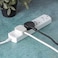Olsenmark 4 Way Power Socket- OMES1809D/ Equipped with PP Fire Proof Housing and Child Safety Shutter/ 3-meter Cord, Ideal for Home, Office, etc. to Connect Chargers, Laptops, Lamp and Other