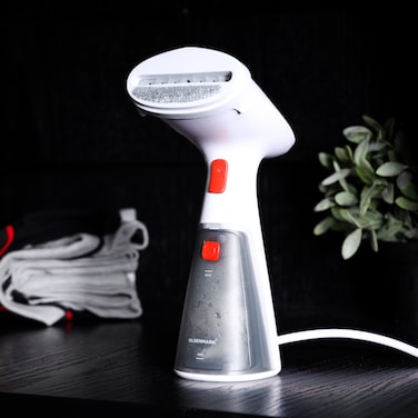 Olsenmark Handheld Garment Steamer, 1000W - 120ml Water Tank - ON/OFF Steam Level, Leak Free, Overheat Protection, Portable, Lightweight Steamer for All Kind of Fabrics, 2 Years Warranty