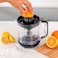 Olsenmark Citrus Juicer- OMCJ1818E/ for Squeezing Orange Juice, Lemon, and so on/ Deluxe ABS Body with Transparent Jug, 0.8 liter/ 2 Way Rotation, Detachable Caps and Cones for Easy Cleaning