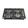 Olsenmark 2-in-1 Built-In Gas Hob- OMCH1823H/ Tempered Glass Top, with 4 Burners, Low Consumption and Improved Flow for Efficient Heating/ Battery Operated Electronic Ignition System, Perfec