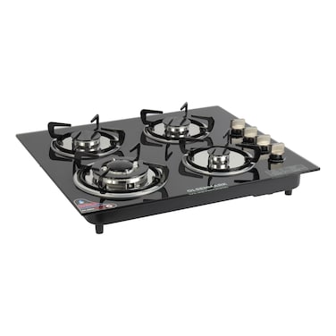 Olsenmark 2-in-1 Built-In Gas Hob- OMCH1823H/ Tempered Glass Top, with 4 Burners, Low Consumption and Improved Flow for Efficient Heating/ Battery Operated Electronic Ignition System, Perfec