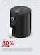 Olsenmark Air Fryer- OMAF2448E/ 1200W, 2.5L Capacity With Non-Stick Frying Pot And Tray, Oil Free Cooking/ Temperature And Cooking Timer Control Knob, 2 Years Warranty, Black