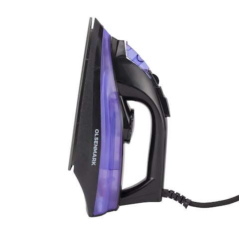 Olsenmark Steam Iron- OMSI1828/ Dry Steam Ironing Box with Non-stick Soleplate and PBT Insulation Board/ Compact and Handy Design with Multiple Functions/ 100 ml Water Tank, Suitable for All