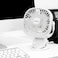 Olsenmark Rechargeable Multifunction Mini Fan- 1W, OMF1835 - Adjustable Angle, Use Clip &amp; Table, Rechargeable Lithium Battery, LED Night Light, Brush Less Motor