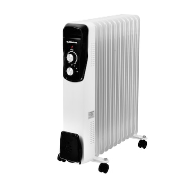 Oil Filled Radiator, 11 Fins Heating Radiator, OMRH1842, Adjustable Thermostat, Overheat Protection, Thermal Cut-Off, Tip-Over Switch, Portable Radiator with Handle &amp; Wheels
