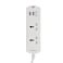 Olsenmark Power Socket- OMES1864D/ 2 Way Universal Sockets, 2-way USB Ports, Equipped with PP Fire Proof Housing and Child Safety Shutter/ 3-meter Cord, Ideal for Home, Office