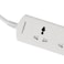 Olsenmark Power Socket- OMES1864D/ 2 Way Universal Sockets, 2-way USB Ports, Equipped with PP Fire Proof Housing and Child Safety Shutter/ 3-meter Cord, Ideal for Home, Office