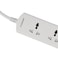 Olsenmark Power Socket- OMES1865D/ 3 Way Universal Sockets, 2-way USB Ports, Equipped with PP Fire Proof Housing and Child Safety Shutter/ 3-meter Cord, Ideal for Home, Office