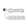 Olsenmark Power Socket- OMES1865D/ 3 Way Universal Sockets, 2-way USB Ports, Equipped with PP Fire Proof Housing and Child Safety Shutter/ 3-meter Cord, Ideal for Home, Office