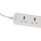 Olsenmark Power Socket- OMES1866D/ 4 Way Universal Sockets, 2-way USB Ports, Equipped with PP Fire Proof Housing and Child Safety Shutter/ 3-meter Cord, Ideal for Home, Office