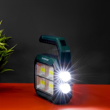Olsenmark COB LED Light with Solar- OME2840/ 9 Hours Continuous Working/ Green , 2 year warranty
