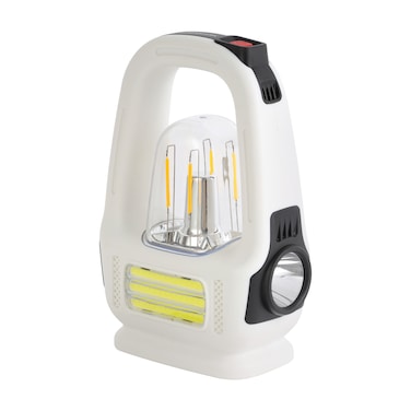 Olsenmark Rechargeable LED Tungsten Light with Solar- OME2841/ White, 2 Years Warranty