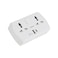 Olsenmark 2 Way Multi Adaptor with 2 USB Ports- OMES1886/ Global Compatibility, 2 Port, Compact and Portable Design/ Perfect for Travelling, Office, Home/ White, 2 Years Warranty