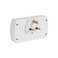 Olsenmark 2 Way Multi Adaptor with 2 USB Ports- OMES1886/ Global Compatibility, 2 Port, Compact and Portable Design/ Perfect for Travelling, Office, Home/ White, 2 Years Warranty