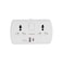 Olsenmark 2 Way Multi Adaptor with 2 USB Ports- OMES1886/ Global Compatibility, 2 Port, Compact and Portable Design/ Perfect for Travelling, Office, Home/ White, 2 Years Warranty