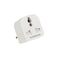 Olsenmark UK Pin to Universal Adaptor Plug- OMES1887/ PP Housing, Copper Parts and Pin, Global Compatibility/ Compact and Portable Design/ Perfect for Travelling/ White