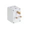 Olsenmark 3 Way UK Adaptor- OMES1888/ PP Housing, Copper Parts and Pin, Global Compatibility/ Compact and Portable Design/ Perfect for Travelling/ White