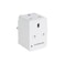 Olsenmark 3 Way UK Adaptor- OMES1888/ PP Housing, Copper Parts and Pin, Global Compatibility/ Compact and Portable Design/ Perfect for Travelling/ White