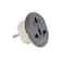 Olsenmark 3-Way Universal Adaptor- OMES1891/ PC Housing, Copper Parts and Pin, Global Compatibility/ 2 Round Pin Configuration, Compact and Portable Design
