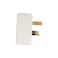 Olsenmark 3 Way Universal Adaptor- OMES1895/ Square Pin, Global Compatibility, Three Ports, Compact and Portable Design/ Perfect for Travelling, Office, Home/ White, 2 Years Warranty