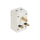 Olsenmark 3 Way Universal Adaptor- OMES1895/ Square Pin, Global Compatibility, Three Ports, Compact and Portable Design/ Perfect for Travelling, Office, Home/ White, 2 Years Warranty