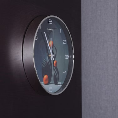 Olsenmark Round Wall Clock OMWC1911 WallMounted, Battery Operated and Durable and 2 YEAR WARRANTY